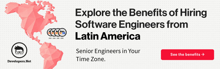 Developers.Net: explore the benefits of hiring software engineers from Latin America. Senior engineers in your time zone.